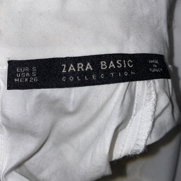 Zara Basic Lace Collared Blouse - Picture 2 of 3